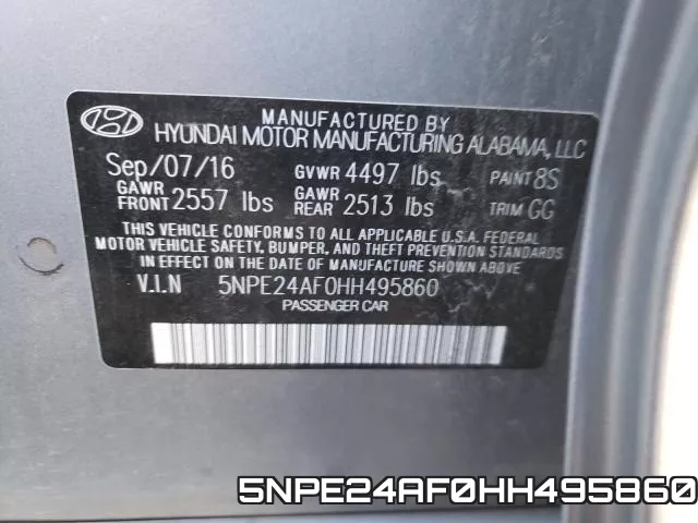 5NPE24AF0HH495860 фото 2