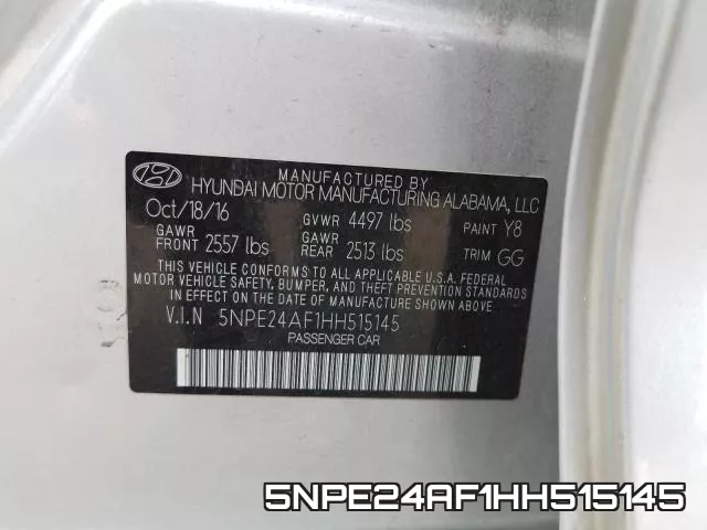 5NPE24AF1HH515145 фото 2