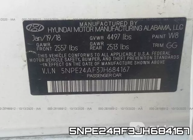 5NPE24AF3JH684167 фото 10