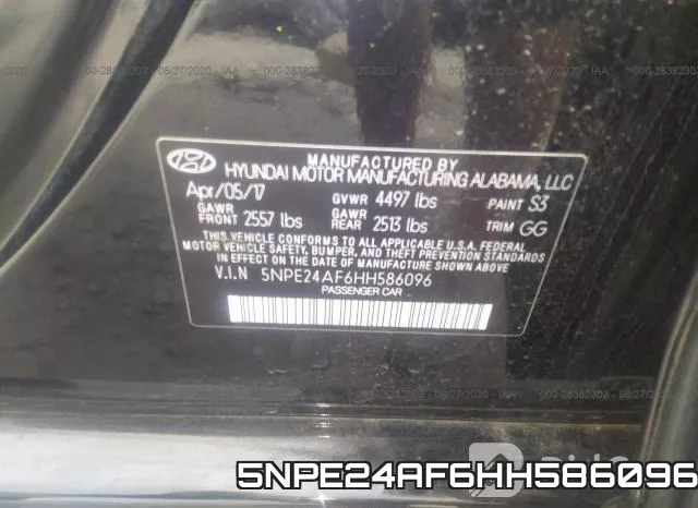 5NPE24AF6HH586096 фото 10