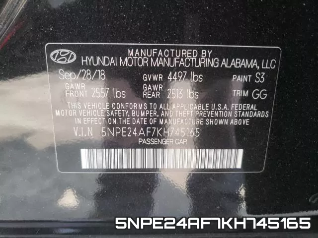 5NPE24AF7KH745165 фото 2