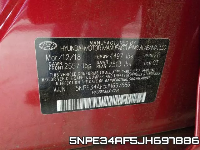 5NPE34AF5JH697886 фото 2