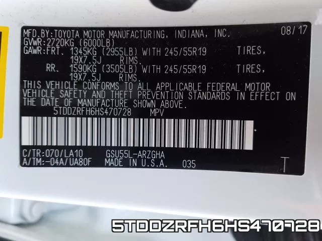 5TDDZRFH6HS470728 фото 2