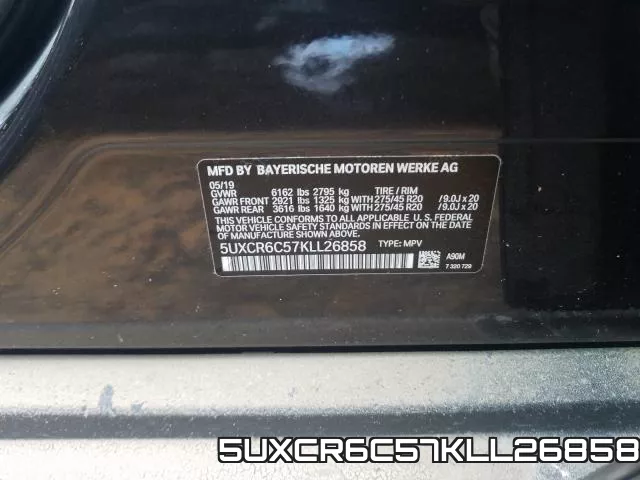 5UXCR6C57KLL26858 фото 2