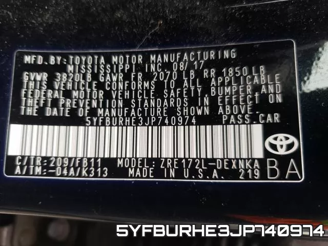 5YFBURHE3JP740974 фото 2