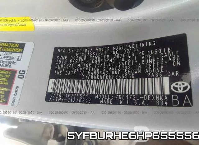 5YFBURHE6HP655556 фото 10