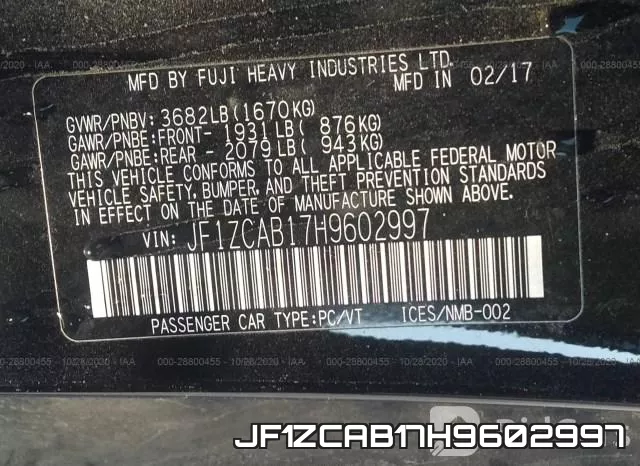 JF1ZCAB17H9602997 фото 10