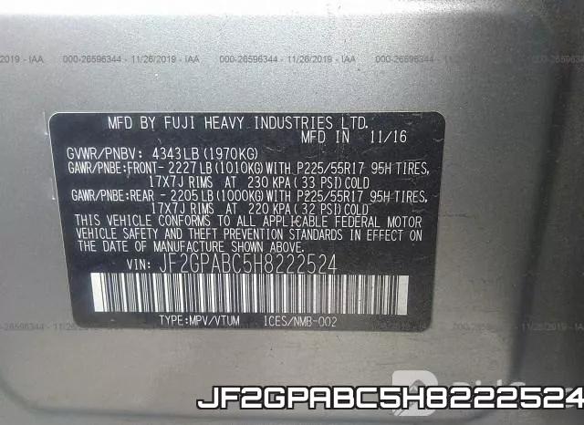 JF2GPABC5H8222524 фото 9