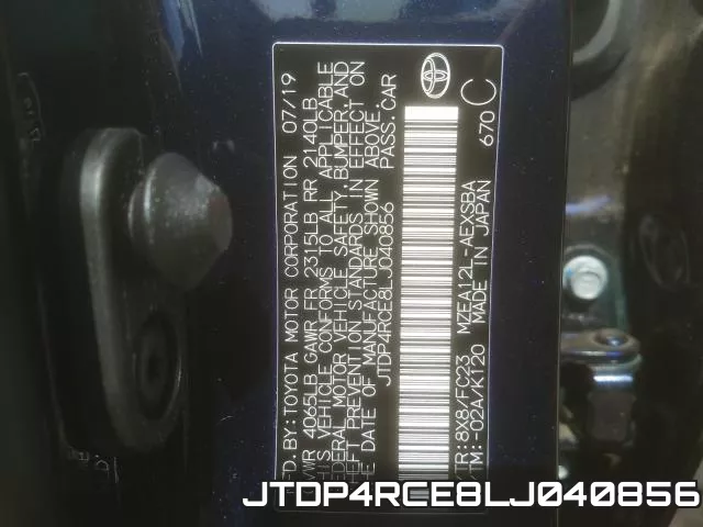 JTDP4RCE8LJ040856 фото 2