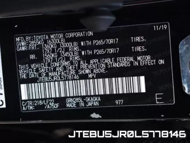 JTEBU5JR0L5778146 фото 2