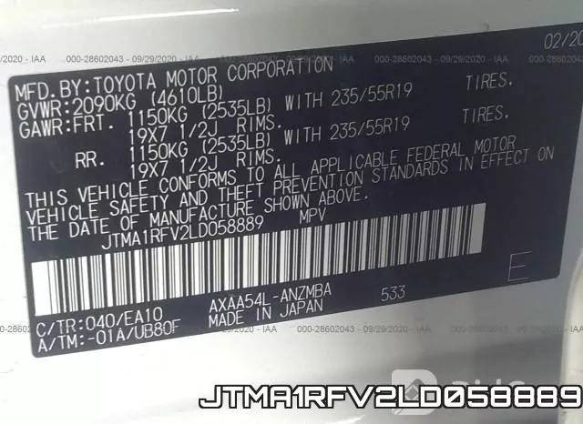 JTMA1RFV2LD058889 фото 10