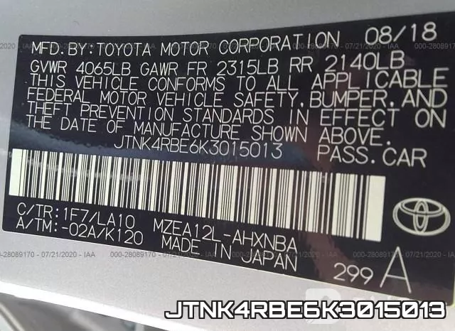 JTNK4RBE6K3015013 фото 10