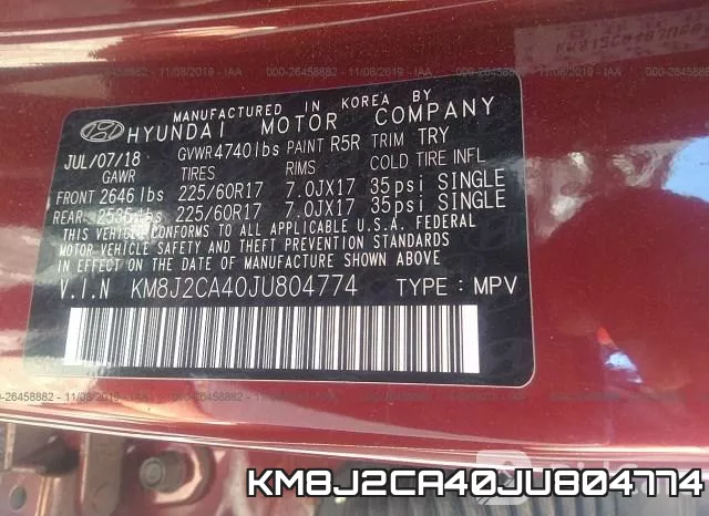 KM8J2CA40JU804774 фото 10