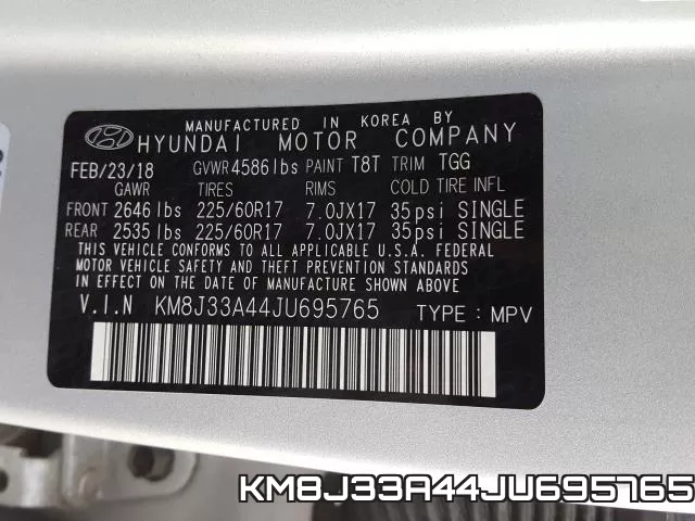 KM8J33A44JU695765 фото 2