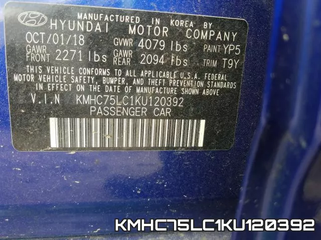 KMHC75LC1KU120392 фото 2