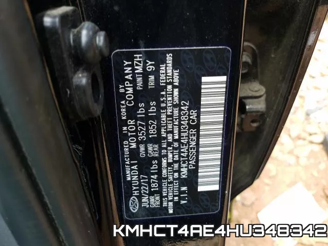 KMHCT4AE4HU348342 фото 2