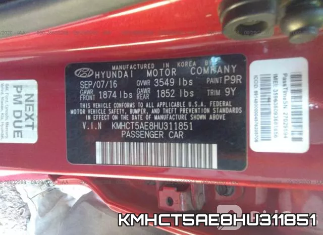 KMHCT5AE8HU311851 фото 10