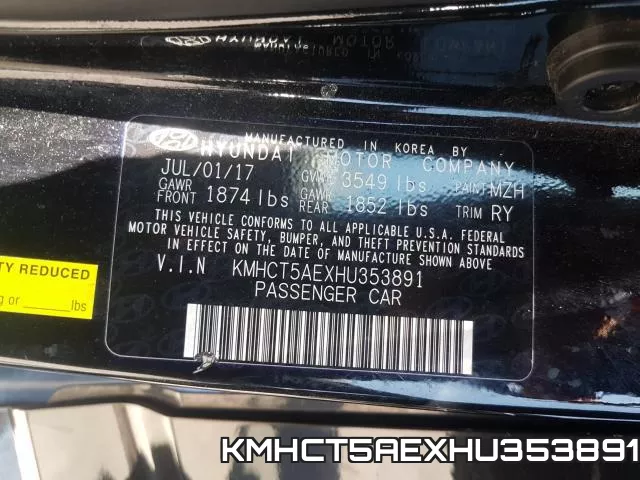 KMHCT5AEXHU353891 фото 2