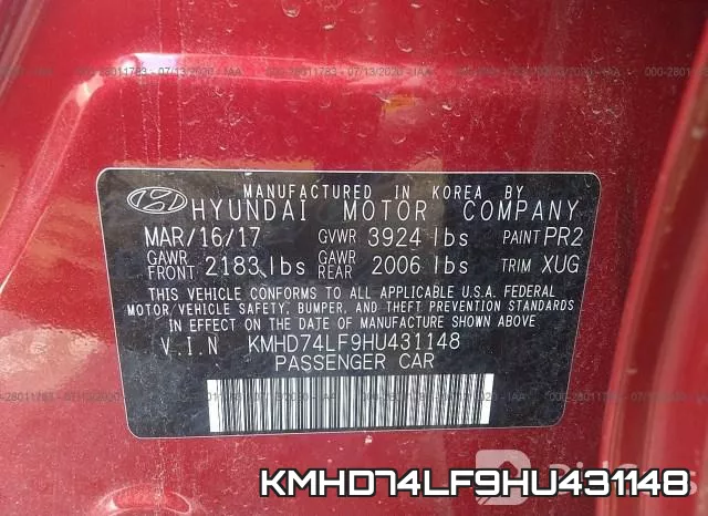 KMHD74LF9HU431148 фото 10