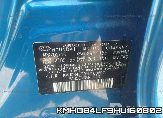 KMHD84LF9HU160802 фото 10