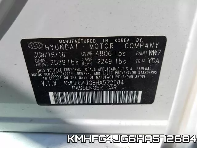 KMHFG4JG6HA572684 фото 2