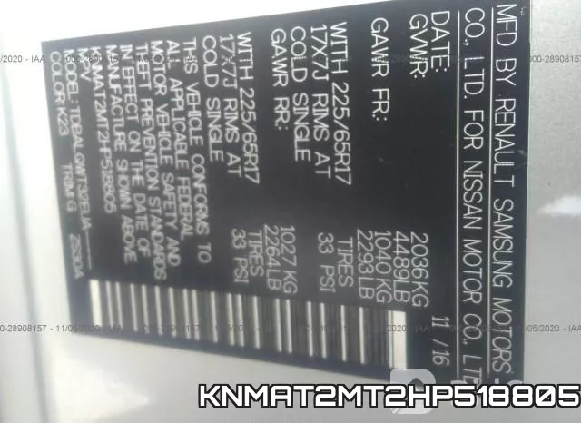 KNMAT2MT2HP518805 фото 10