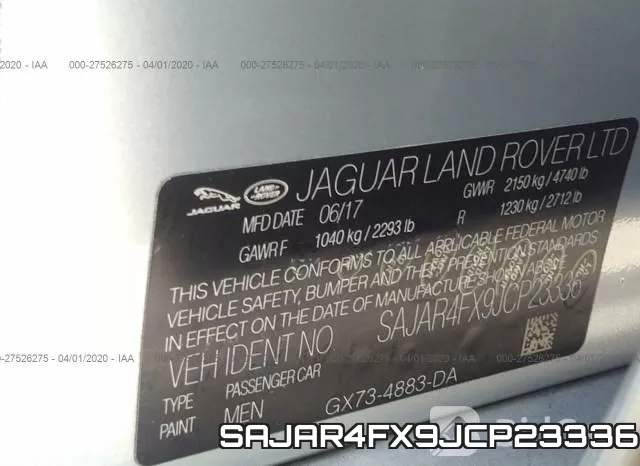 SAJAR4FX9JCP23336 фото 10