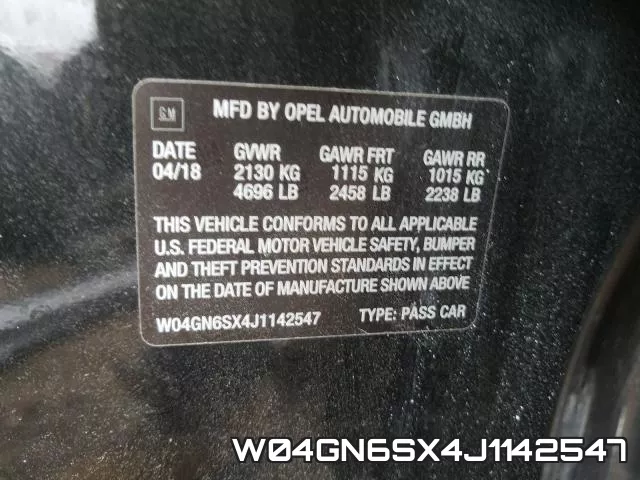 W04GN6SX4J1142547 фото 2