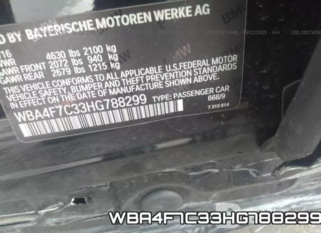 WBA4F7C33HG788299 фото 10