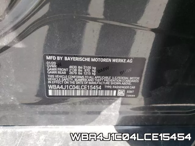 WBA4J1C04LCE15454 фото 2