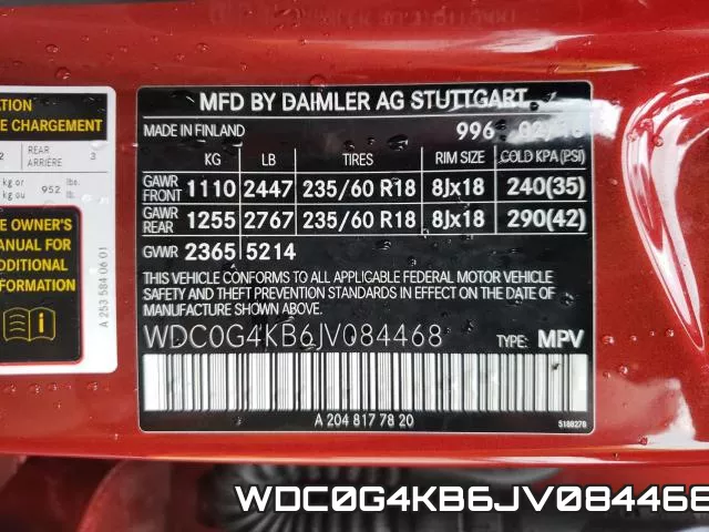WDC0G4KB6JV084468 фото 2