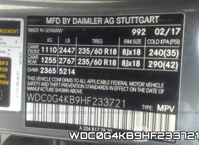 WDC0G4KB9HF233721 фото 10