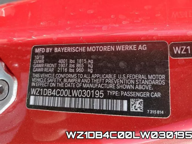 WZ1DB4C00LW030195 фото 2