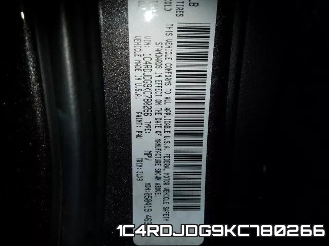 1C4RDJDG9KC780266 фото 2