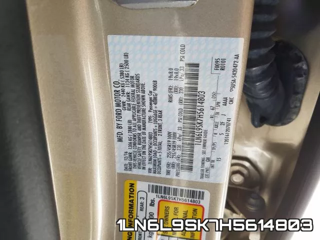 1LN6L9SK7H5614803 фото 2