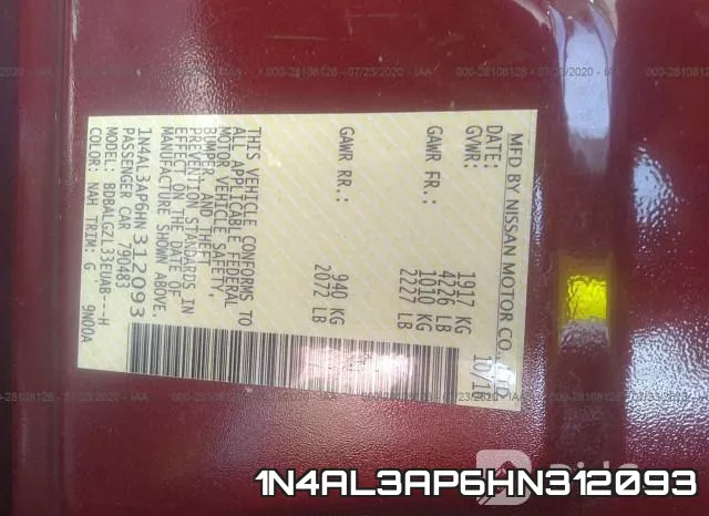 1N4AL3AP6HN312093 фото 10