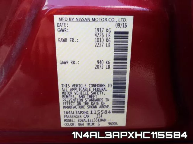 1N4AL3APXHC115584 фото 2