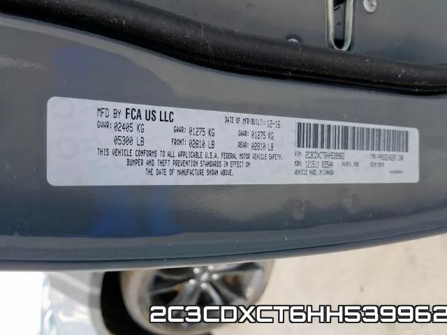 2C3CDXCT6HH539962 фото 2