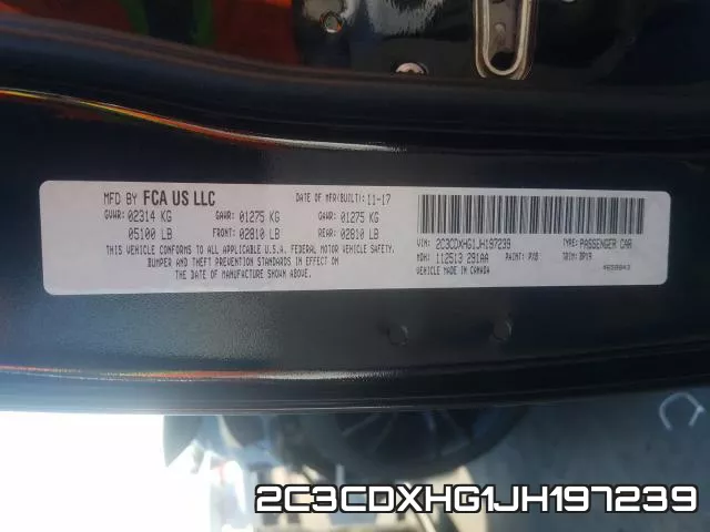 2C3CDXHG1JH197239 фото 2