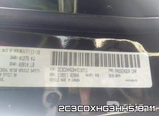 2C3CDXHG3HH518711 фото 10