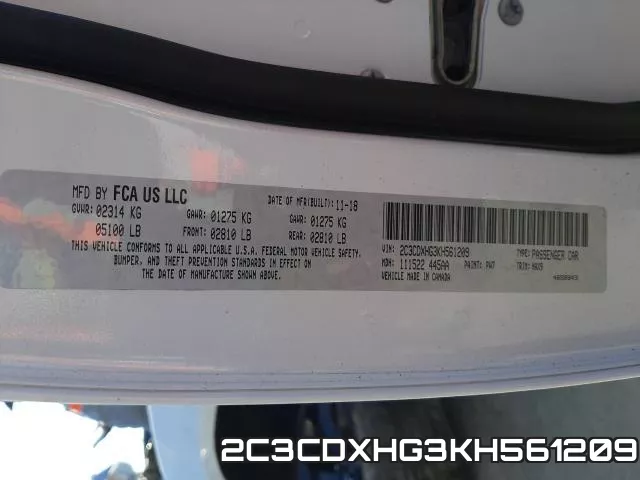 2C3CDXHG3KH561209 фото 2