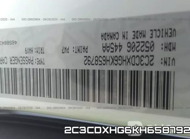 2C3CDXHG6KH658792 фото 10