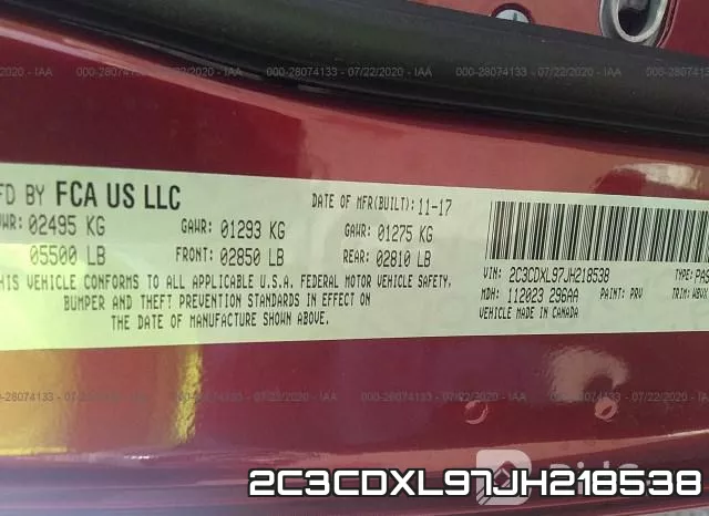 2C3CDXL97JH218538 фото 10