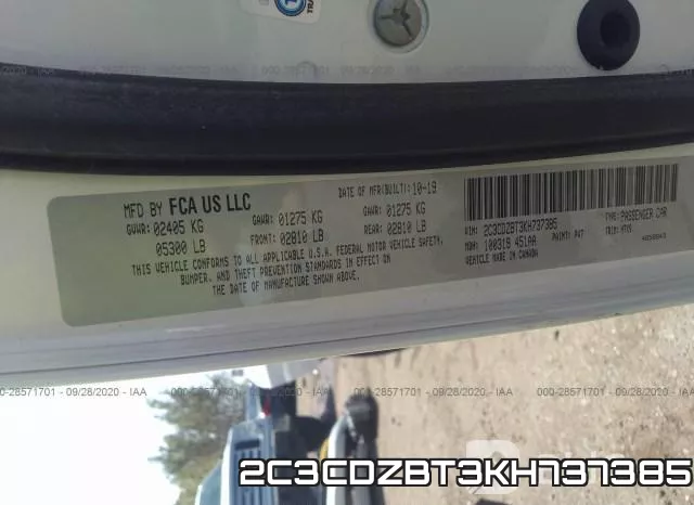 2C3CDZBT3KH737385 фото 10