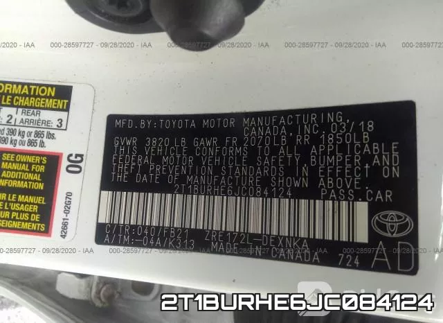2T1BURHE6JC084124 фото 10