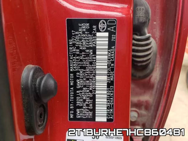 2T1BURHE7HC860481 фото 2