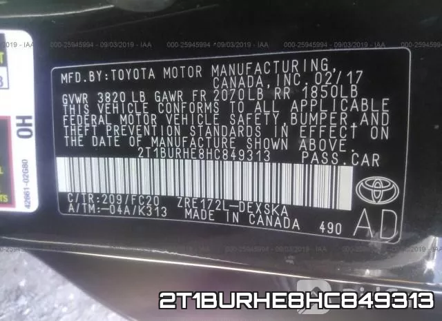 2T1BURHE8HC849313 фото 10