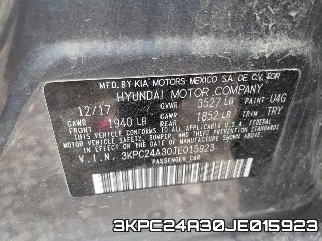 3KPC24A30JE015923 фото 2
