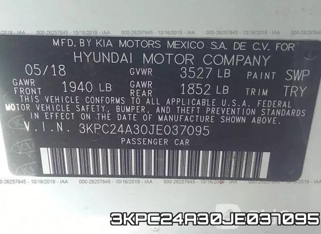 3KPC24A30JE037095 фото 10