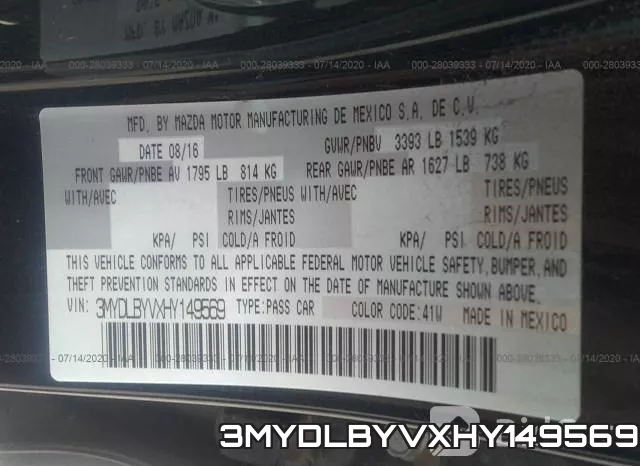 3MYDLBYVXHY149569 фото 10